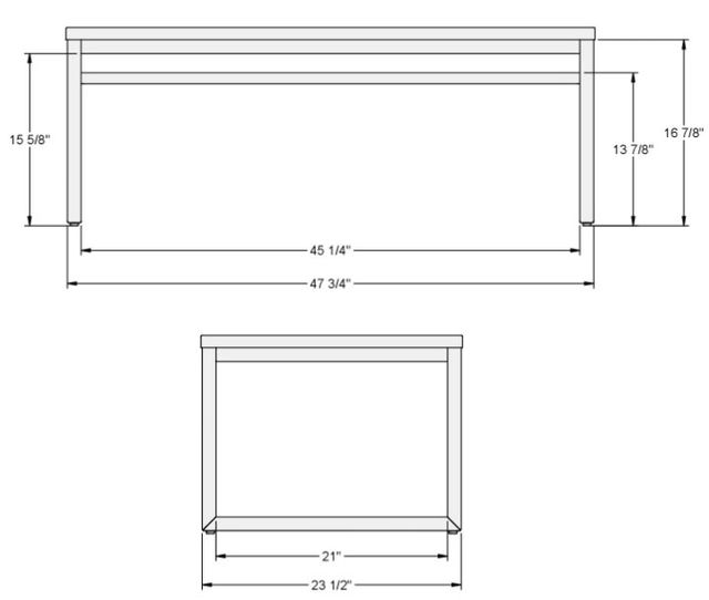 Amisco Customizable Crawford Coffee Table-2