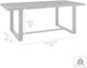 Armen Living Alegria Black Outdoor Patio Dining Table-4