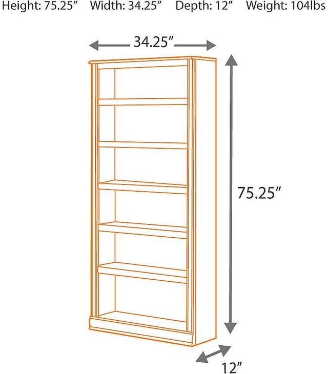 Signature Design by Ashley® Hamlyn Medium Brown 75" Bookcase-2