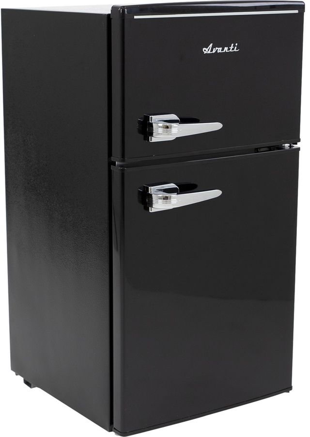 Avanti® Retro Series 18" 3.0 Cu. Ft. Black Compact Refrigerator-3