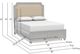 Bassett® Furniture Ventura Shell White Upholstered Queen Panel Bed-2
