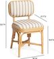 TOV Furniture Dorine Beige/Khaki/Natural Dining Side Chair-2
