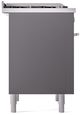 Ilve® Professional Plus II 36" Graphite Matte Pro Style Dual Fuel Range-3