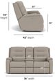 Flexsteel® Customizable Arlo Manual Reclining Loveseat with Console-2