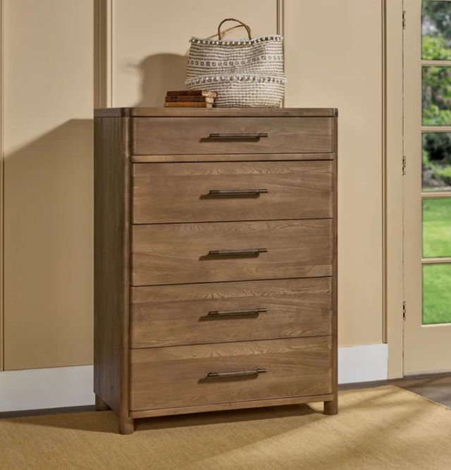 Modus Furniture Hollis Cabin Glow 5-Drawer Chest-1