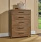 Modus Furniture Hollis Cabin Glow 5-Drawer Chest-1