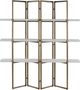 TOV Furniture Kupa Antique Brass Concrete Bookcase-0