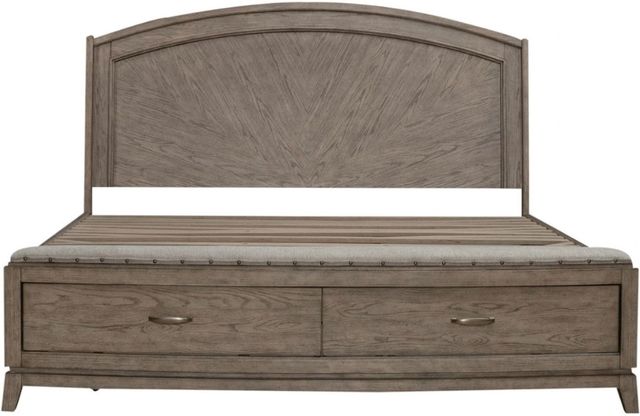 Liberty Furniture Avalon Burnished Beige Queen Panel Storage Bed-2