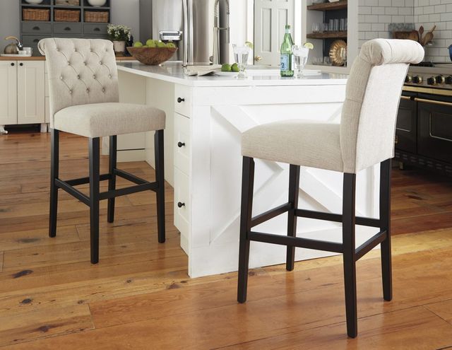 Signature Design by Ashley® Tripton Linen Upholstered Bar Stool-1