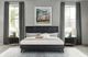 Armen Living Carnaby 3-Piece Black Brushed King Panel Bedroom Set-1