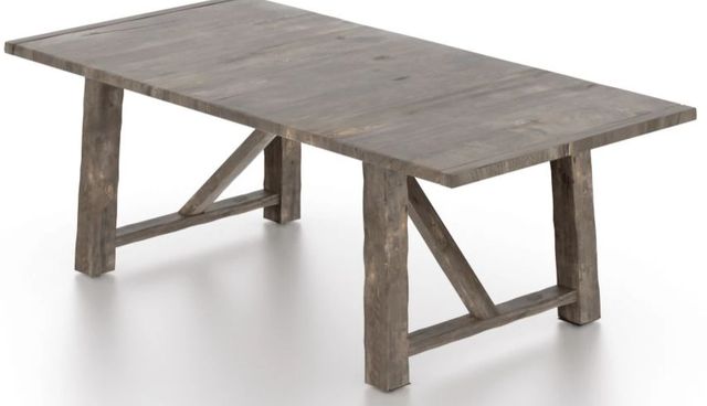 Canadel Customizable Champlain Shadow Washed Rectangular HM Base Dining Table-2