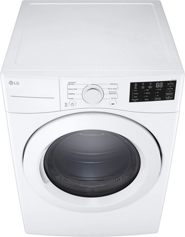 LG 7.4 Cu. Ft. White Front Load Electric Dryer-3