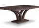 Handstone Customizable Tribeca Brushwork Maple 42x84 Double Pedestal Dining Table with 2x12" Leaves-0