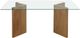 Modus Furniture One Glass Top Dining Table with White Oak Base-2