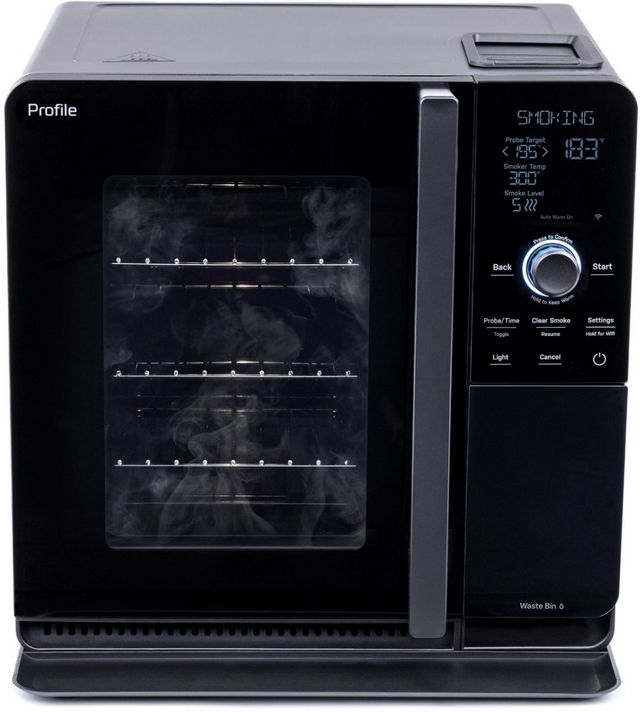 GE Profile™ Carbon Black Smart Indoor Smoker-1