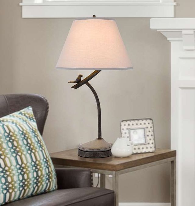 Cal® Lighting & Accessories Rancho Black Iron Table Lamp-1