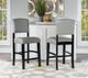 Linon Monaco Black/Dove Gray Counter Stool-1