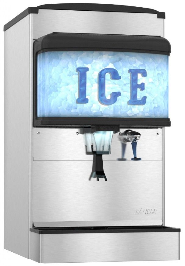Hoshizaki 22" 200 lb. Stainless Steel Ice and Water Dispenser-0