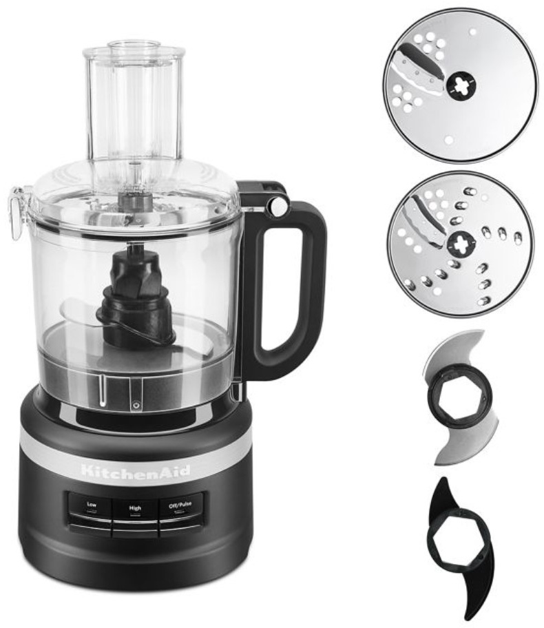 KitchenAid 7 Cup Black Matte Food Processor Plus