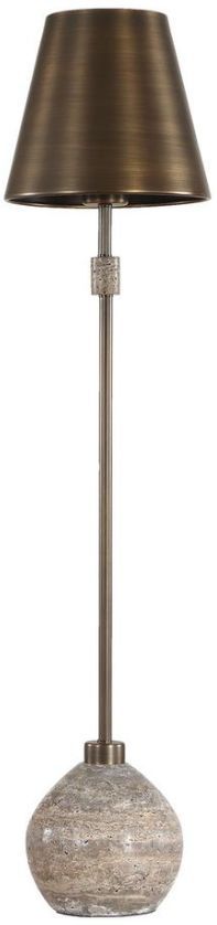 Uttermost® Jaycee Dark Travertine Buffet Lamp-3