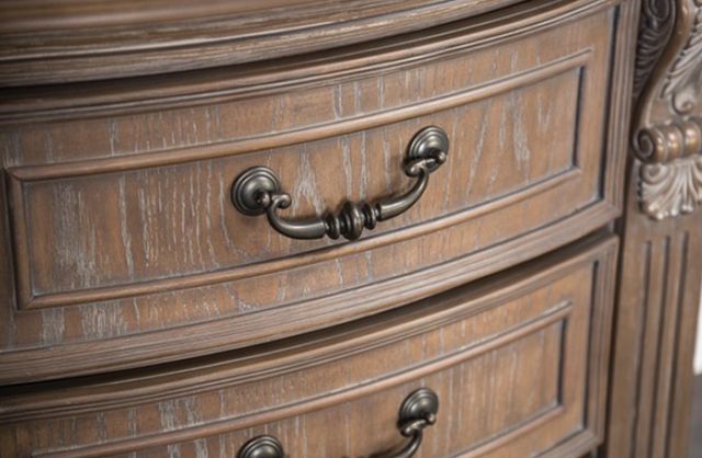 Furniture of America® Seven Oaks Weathered Oak Nightstand-2