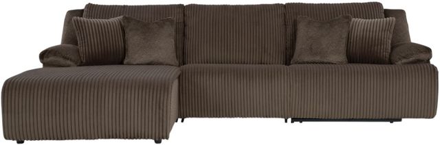 Signature Design by Ashley® Top Tier 3-Piece Chocolate Manual Reclining Left-Arm Facing Sectional and Chaise-0