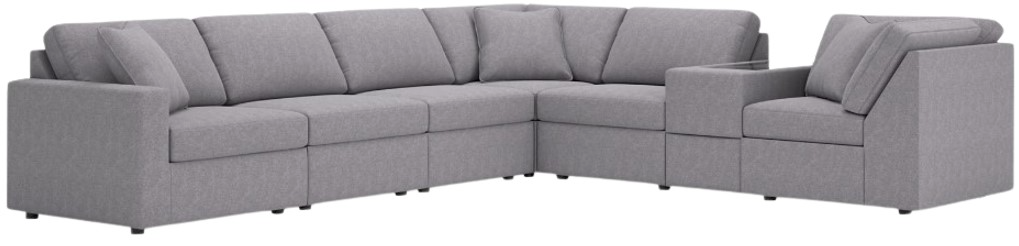 Modmax 7 Piece Modular Sectional with Storage Console