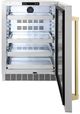 ZLINE Autograph Edition Touchstone 5.2 Cu. Ft. Stainless Steel Freestanding Beverage Center with Champagne Bronze Handle-1