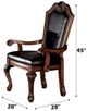 ACME Furniture Chateau De Ville 2-Piece Black/Cherry Dining Arm Chair Set-2
