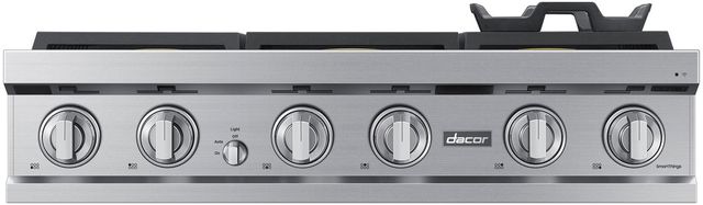 Dacor® Transitional 48" Silver Stainless Natural Gas Rangetop-3