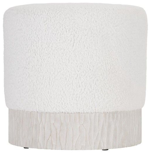 Bernhardt Solaria Weathered Bone/White Accent Ottoman-1