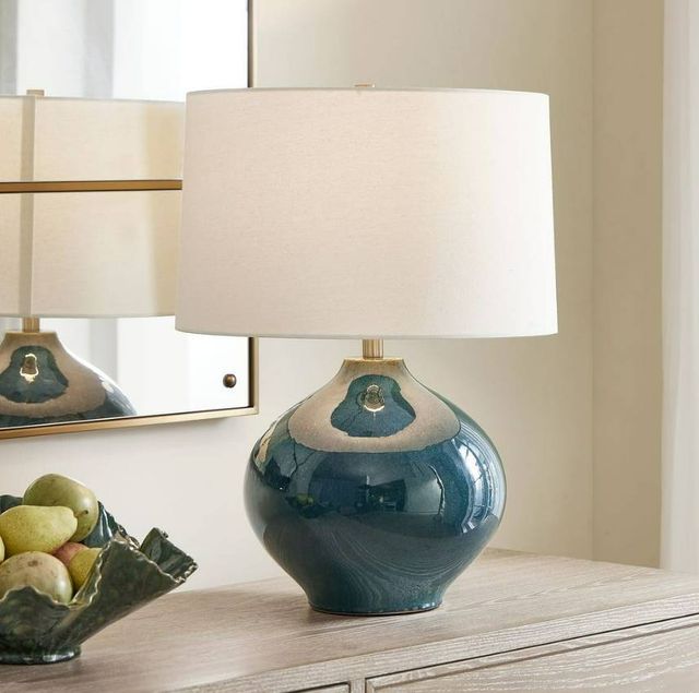 Uttermost® Corrine Deep Blue Table Lamp-1