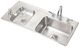Elkay Lustertone® Lustrous Satin 37.25" Double Bowl Drop-in Classroom ADA Sink Kit-0