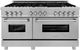 ZLINE 60" Satin Stainless Steel Pro Style Dual Fuel Range-0