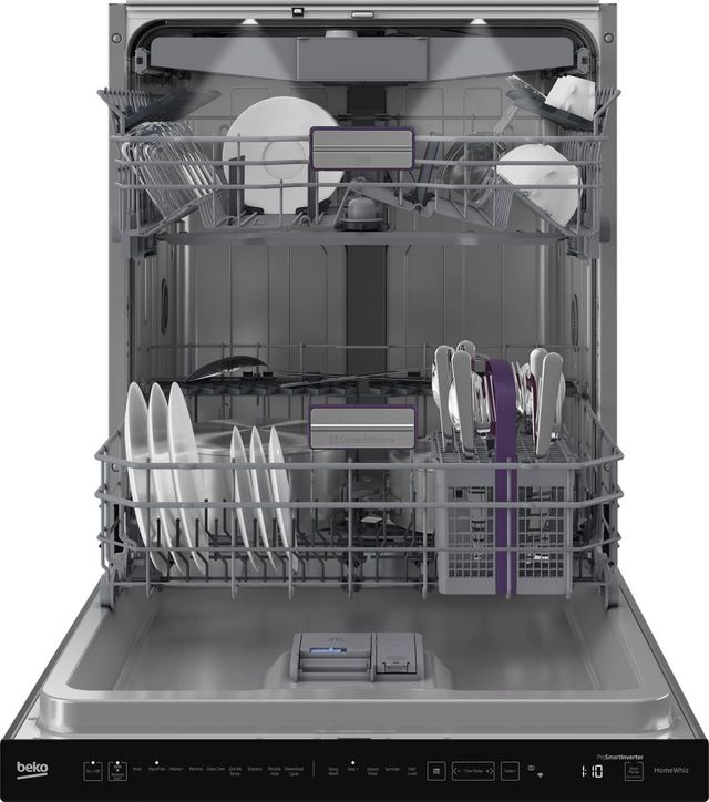 Beko 24" Fingerprint-Free Stainless Steel Built In Dishwasher-1