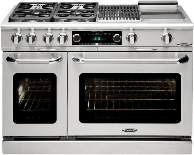 Capital Cooking™ Connoisseurian 48" Stainless Steel Pro Style Dual Fuel Range-0