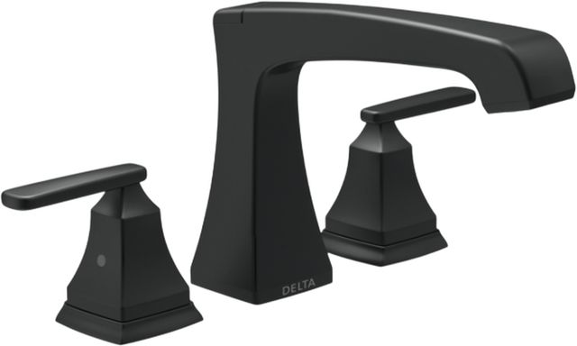 Delta Ashlyn® Roman Matte Black Tub Trim-0