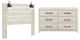 Signature Design by Ashley® Cambeck 2-Piece Whitewash Queen Panel Headboard Set-0
