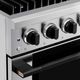 Hauslane HausPro 36" Stainless Steel Pro-Style Dual Fuel Range with Matte Black Knobs-5