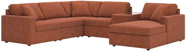 Signature Design by Ashley® Modmax 6-Piece Spice Right-Arm Facing Sectional and Chaise with Console-0