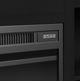 Elements International Rosalie Black 82" TV Console with Fireplace Insert -4
