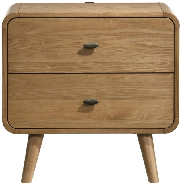Coaster® Robyn Light Ash Nightstand Bedside Table-1