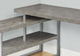 Monarch Specialties Inc. Concrete/Silver Corner Computer Desk-2