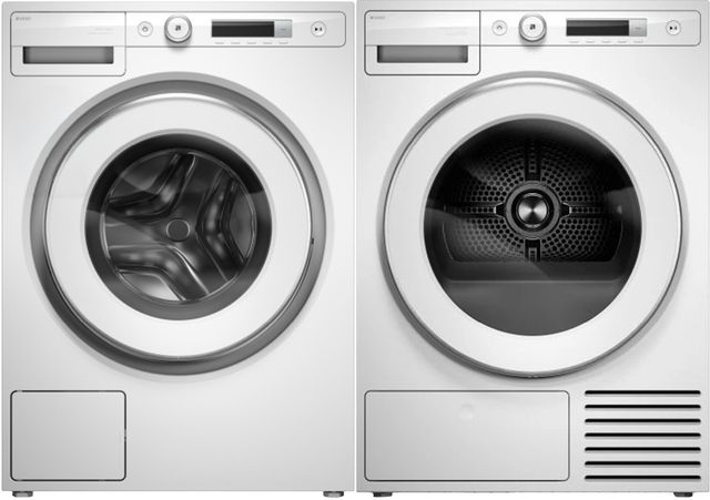 ASKO 3 Series White Front Load Washer & Ventless Electric Dryer Laundry Pair -0