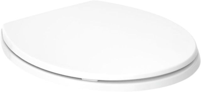 KOHLER® Brevia™ White Quiet-Close™ Round Toilet Seat-0