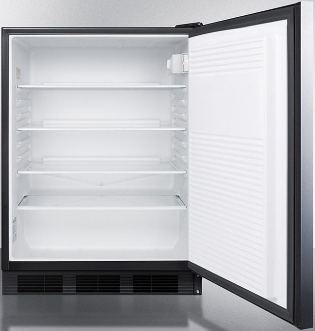 Accucold® by Summit® 24" 5.5 Cu. Ft. Stainless Steel Compact Refrigerator-2