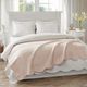 Olliix by Madison Park Tuscany Blush Oversized Quilted Throw with Scalloped Edges-4