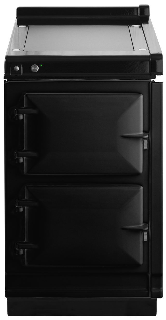 AGA 20" Black Hotcupboard with Warming Plate-0