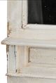 A & B Home Distressed White 76" Wall Mirror-4