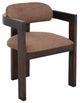 International Furniture Direct Raramuri Brown/Stained Dark Upholstered Dining Arm Chair-0